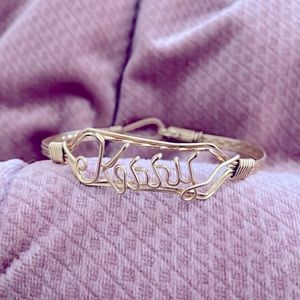 10kt handmade name Bangle  (Kerry)